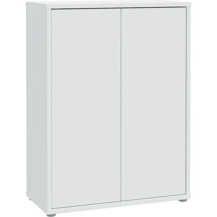 Forte ALICE SPRINGS Schuhschrank 70 80, moderner Flurschrank mit 2 Türen und 4 Einlegeböden, Holzwerkstoff, Secret Grey, 74,5 cm breit x 99,1 cm hoch x 34,9 cm tief – Bild 3