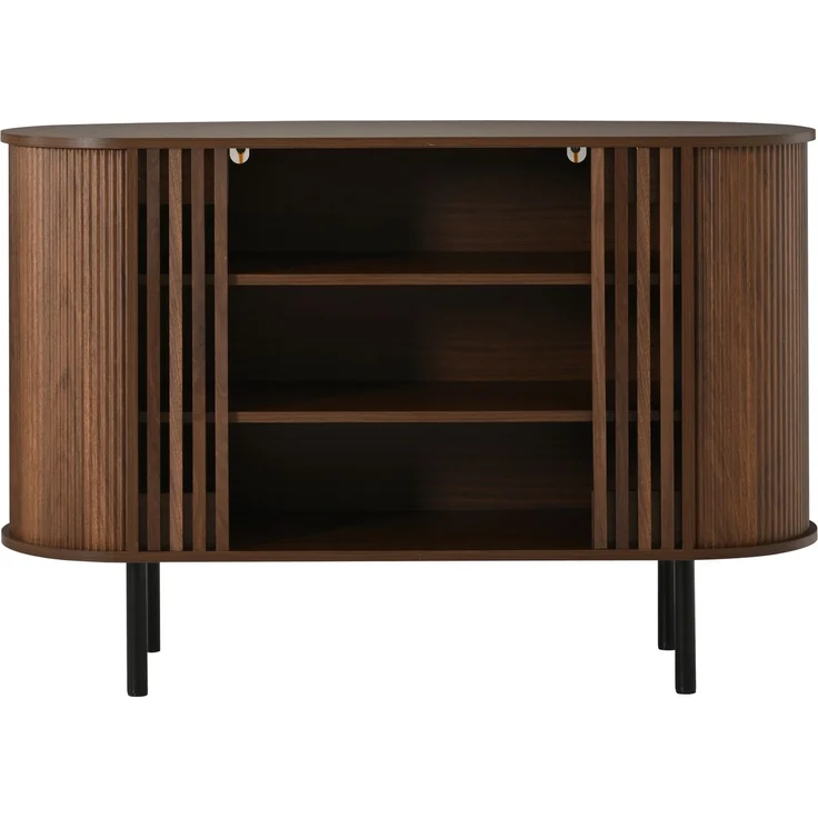 ZUBALIYA Sideboard 120x40x80 cm, aus MDF / Spanplatte, Walnuss – Bild 18