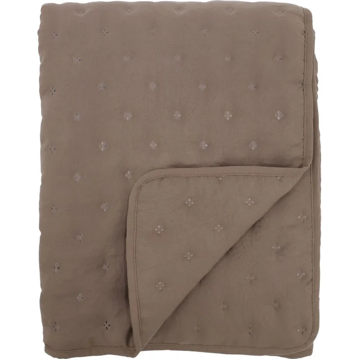 Chic Antique - Decke Quilt Tagesdecke Aix Soft 180x130cm Walnuss Braun 16125320