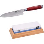 Damaszener Messer inkl. Schleifstein