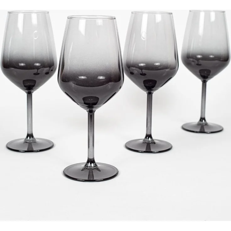 Hermia Concept 'New Iconic 490' Weingläser-Set (4-teilig), Rauchgrau, 9,1 x 9,1 x 21,8 cm, 490 ml – Bild 2