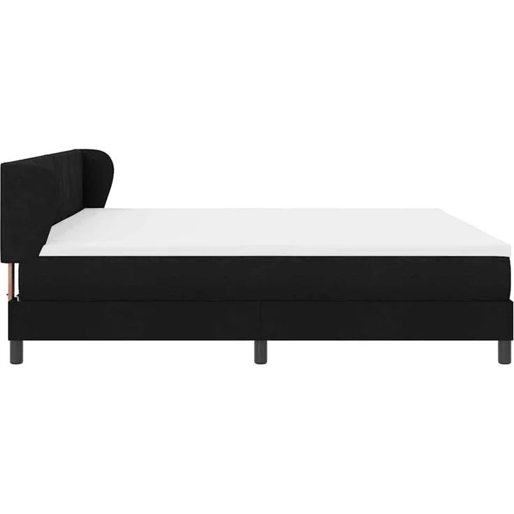 vidaXL Boxspringbett mit Kopfteil Schwarz 200 x 200 cm Stoff 3340110 – Bild 8
