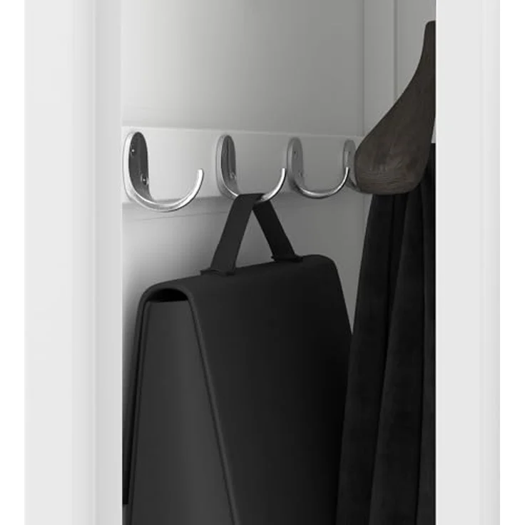 Jan Nowak Kleiderspind Metall abschließbar Garderobenschrank Umkleideschrank Schließfachschrank, 180 x 40 x 50 cm, Stahlschrank für Sozialraum mit Trennwänden, Lüftung und Kleiderhaken – Bild 2