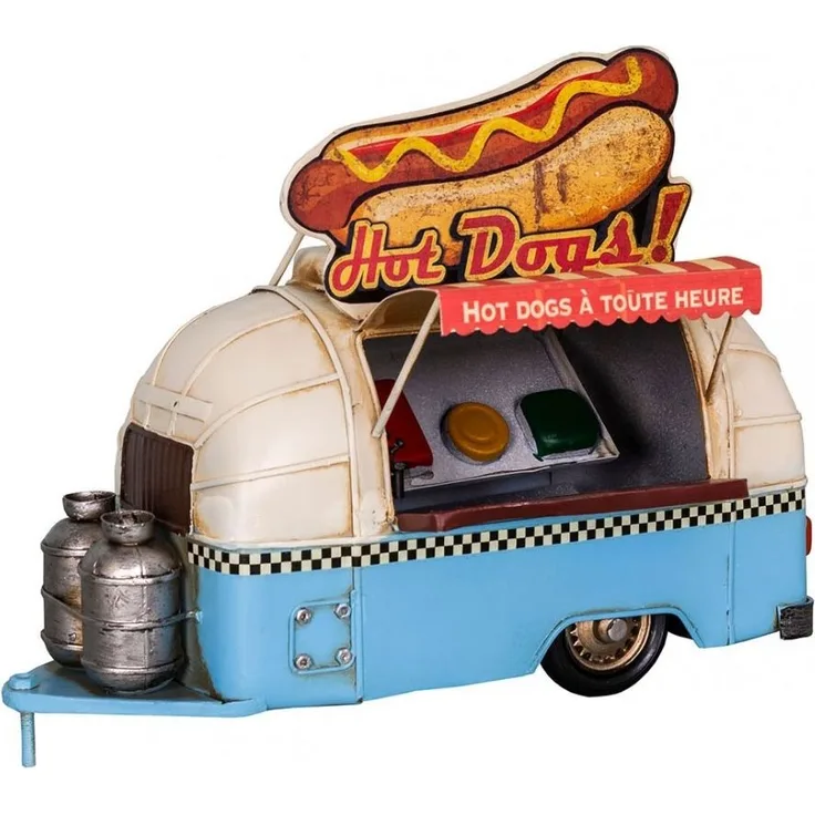 Antic Line Nostalgie Hot Dog Anhänger Blau Metall SEB17425