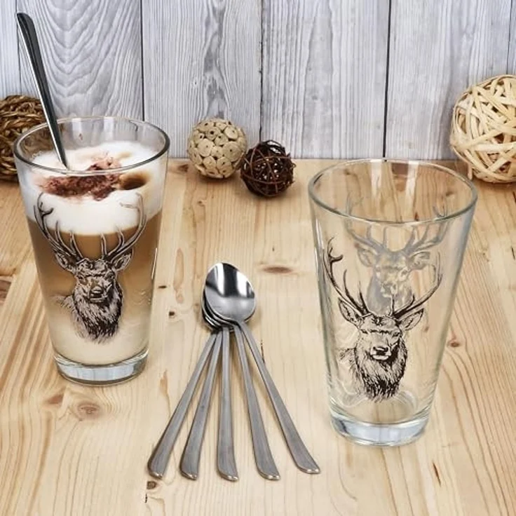 Justinus Besteck-Set 6er Set Twist lange Latte Macchiato Löffel 6 Pers Longdrink Eis, Edelstahl – Bild 2