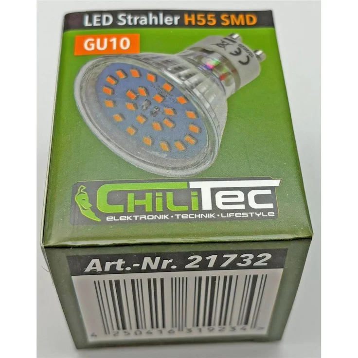 LED Strahler GU10 "H55 SMD"120°, 4000k, 460lm, 230V/4W, neutralweiß – Bild 10