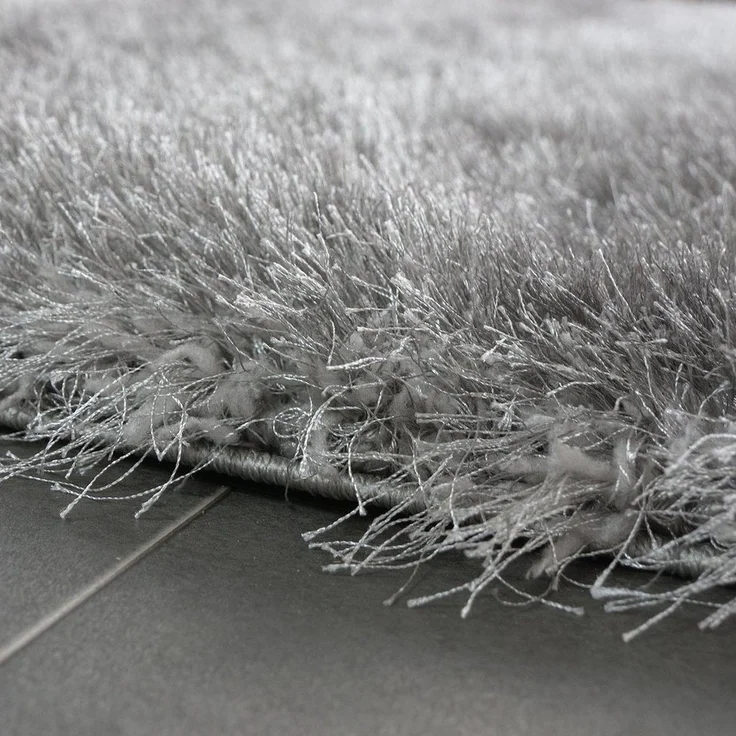 Paco Home Hochflor-Teppich Glamour 300, rechteckig, Höhe: 70 mm, Uni Farben, mit weichem Glanz Garn, auch als Läufer erhältlich – Bild 2