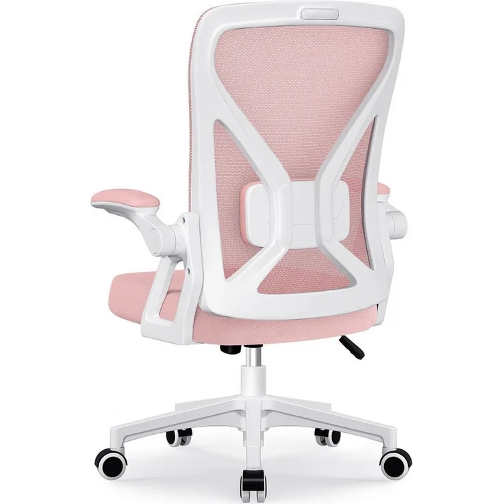Adormii Bürostuhl Ergonomischer Bürostuhl mit klappbaren Armlehnen und Rückenlehnen (Drehstuhl mit Drehbare, höhenverstellbarer Kopfstütze, geräuscharme Rollen, 90°-135° Wippfunktion Bürostuhl, belastbar bis 150kg, Netz atmungsaktiv, Chefsessel), Leise...
