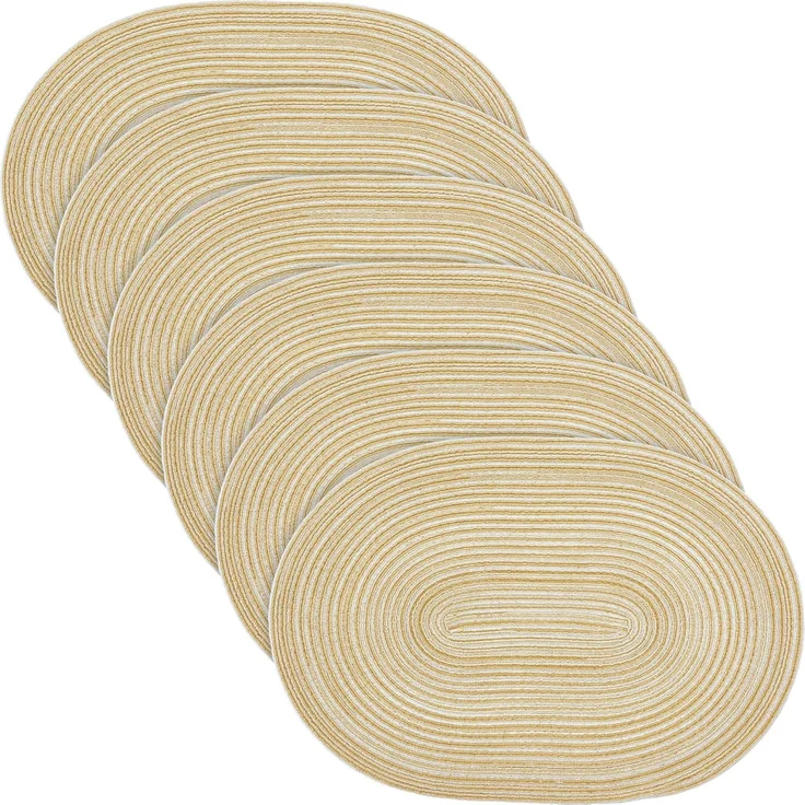 Erwin Müller Platzset Tischset "Silves" 6er-Pack, Uni – Bild 1