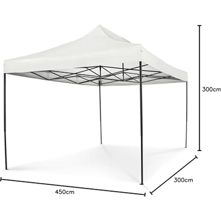 All Seasons Gazebos 3x4.5 m vollständig wasserdichtes Faltpavillon - Weiß – Bild 14
