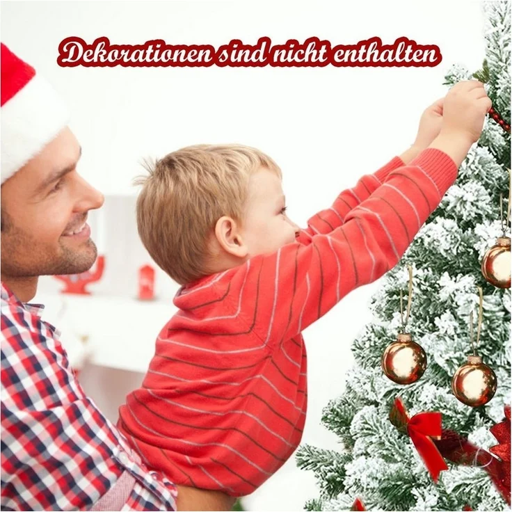 COSTWAY Künstlicher Weihnachtsbaum, mit 928 Spitzen PVC Schnee Nadeln, 180cm – Bild 2