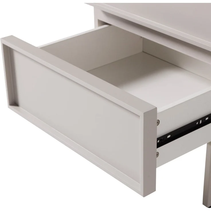 Nachttisch Tours Melamin MDF, modern mit 2 Schubladen und viel Stauraum, Sand, 51 x 45 x 42 cm – Bild 6