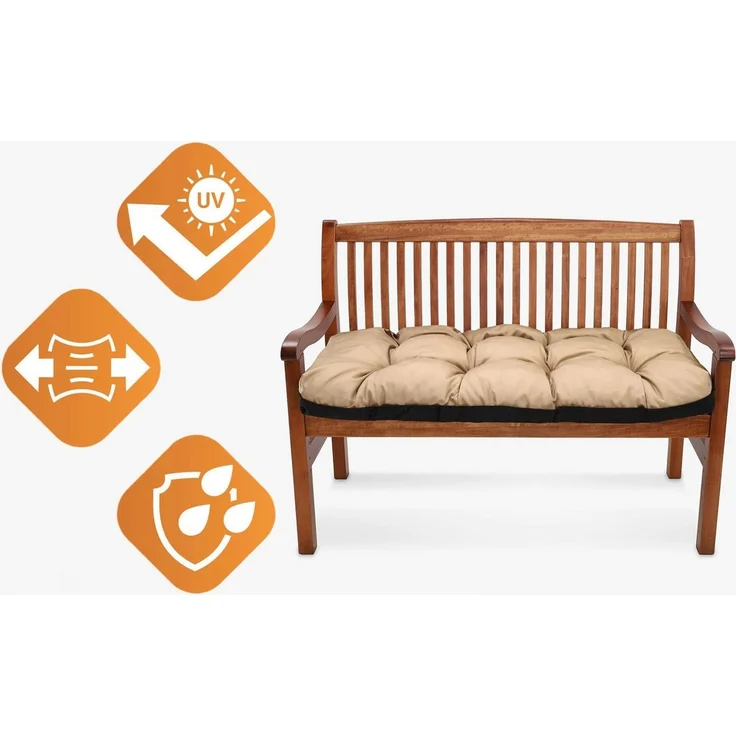 Amazinggirl Palettenkissen Bankauflage 120x40 cm - Hollywoodschaukel Stuhlkissen Outdoor Polster – Bild 3
