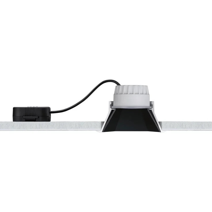 Paulmann 93127 LED Cole Coin Einbauleuchte eckig 2700K Schwarz 3-Step-Dim IP44 – Bild 6