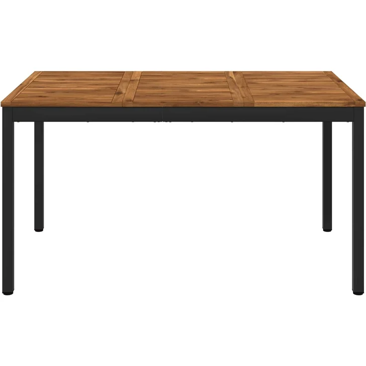 vidaXL Gartentisch NAARDEN Natürlich und Schwarz 141 x 80,5 x 75 cm 901319 – Bild 3