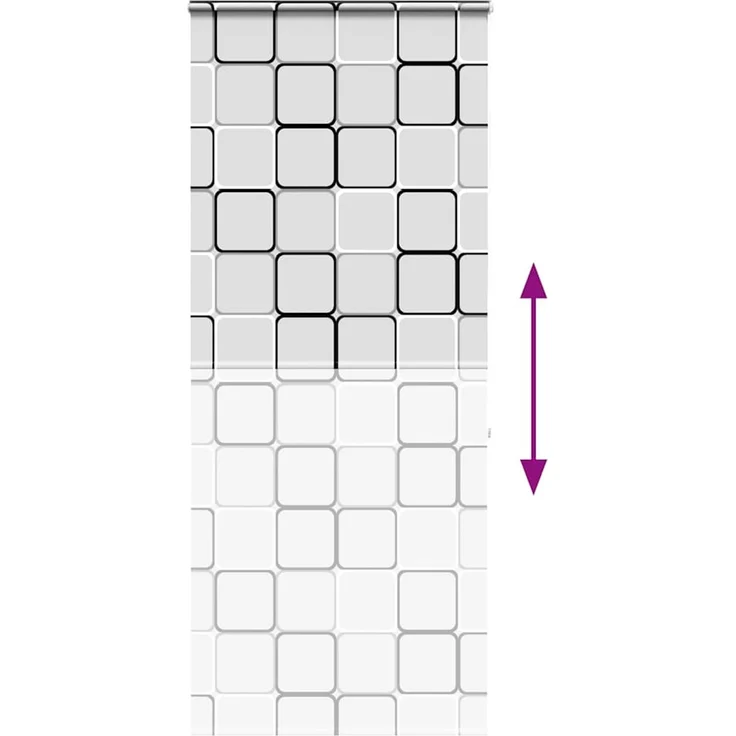 vidaXL Duschrollo mit Kassette 110x240 cm Stoffbreite 106 cm 4015046 – Bild 5
