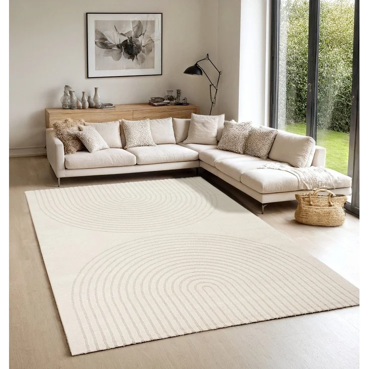 the carpet Teppich Elisa, rechteckig, Höhe: 12 mm, moderner Wohnzimmer Teppich weicher Flor – Bild 3