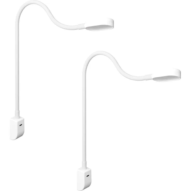 kalb Bettleuchte Ilios LED-Bettleuchte USB-C Wand- & Winkelmontage Flex Arm Dimmbar, Touch-Dimm-Schalter, Warmweiß