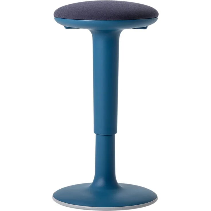 Bisley Stehhilfe Tuc Tuc ergonomisch & höhenverstellbar, Sitz- und Stehhocker in blau mit Tellerfuß - Ergonomischer Hocker, Stehstuhl, Bürohocker Arbeitshocker, Sitzhocker, TUC-PXN002