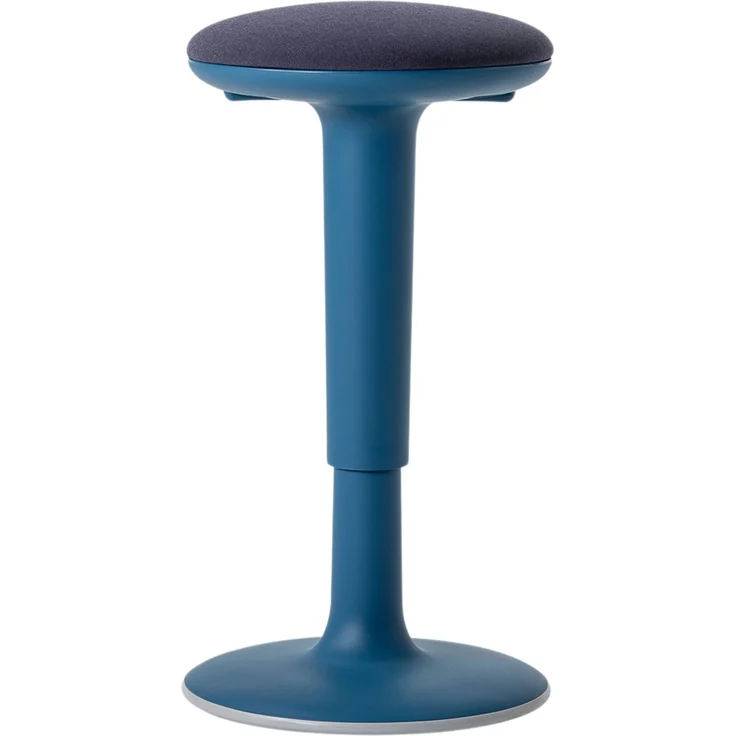 Bisley Stehhilfe Tuc Tuc ergonomisch & höhenverstellbar, Sitz- und Stehhocker in blau mit Tellerfuß - Ergonomischer Hocker, Stehstuhl, Bürohocker Arbeitshocker, Sitzhocker, TUC-PXN002
