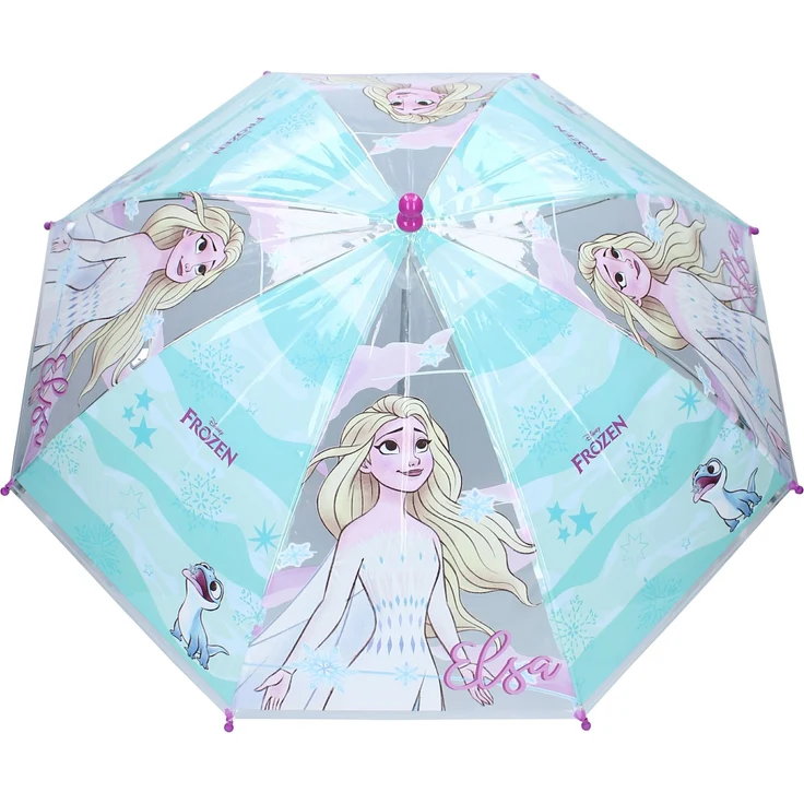 Disney Frozen II Schirm Ø 71 cm – Bunter Regenschirm für Kinder mit Elsa und Anna – Bild 2