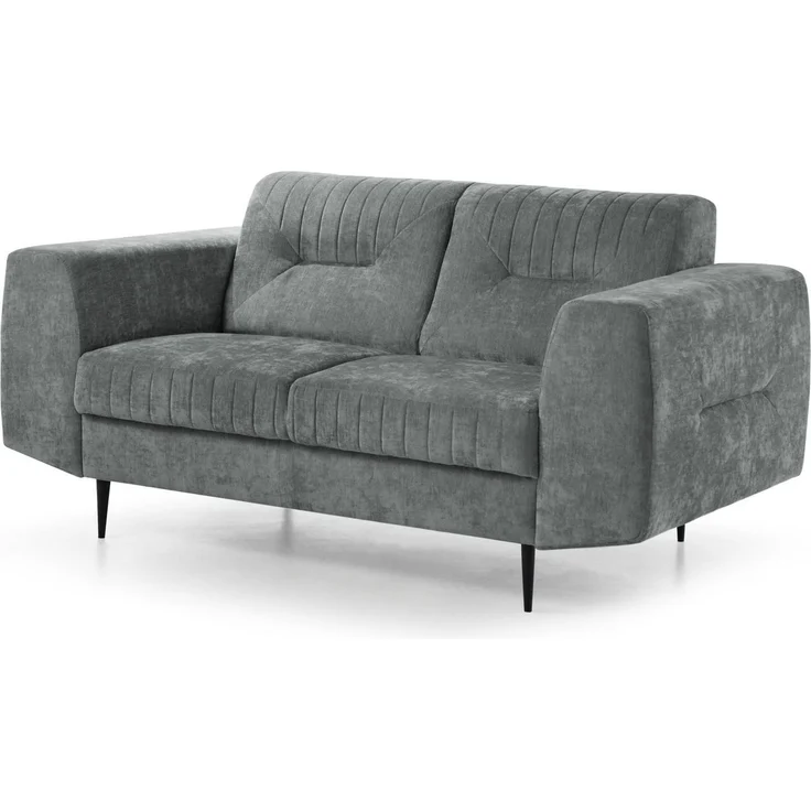 Beautysofa Polstergarnitur im modernen Stil auf hohen Metallbeinen VENEZIA, (Sessel + 2-Sitzer Sofa + 3-Sitzer Sofa im modernes Design), mit Metallbeine, Couchgarnituren aus Velours – Bild 3