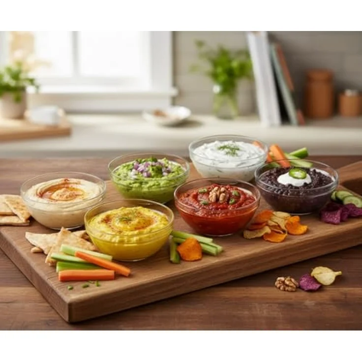 Provance Dipschale Dipschalen Schüsseln aus Glas Ø 9cm 12cm Glasschälchen für Dips, (Set, 12-tlg), spülmaschinengeeignet – Bild 2