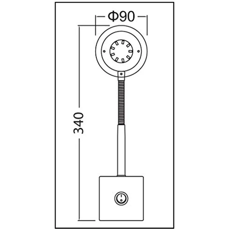 TRANGO LED Steckdosenleuchte, 2605 LED Steckerleuchte, Wandleuchte, Leselampe, Küchenlampe, Nachtlicht in Nickel matt inkl. 5 Watt LED Modul warmweiß 3000K Leuchtmittel, Wandlampe, Küchenlampe – Bild 3