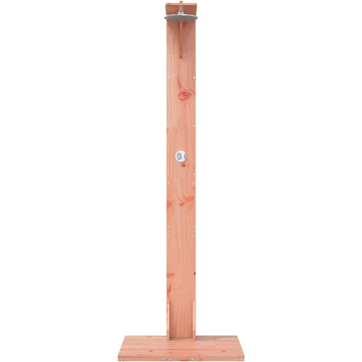 vidaXL Gartendusche 214,5 cm Massives Douglasholz und Edelstahl Natur 886346 – Bild 4