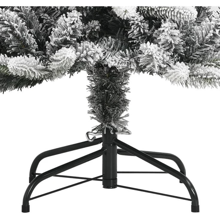 vidaXL Künstlicher Weihnachtsbaum Beschneit 210 cm PVC&PE 345191 – Bild 5