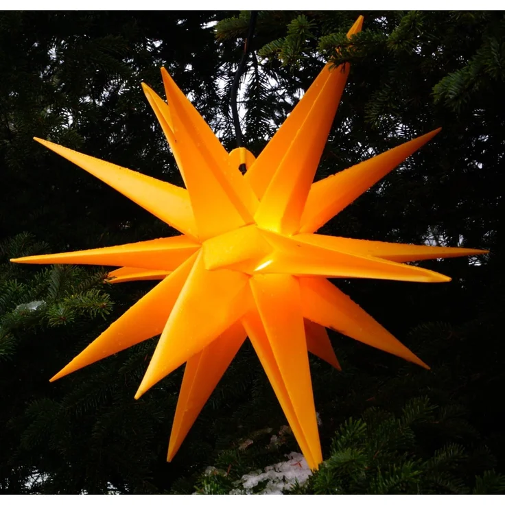 Guru-Shop LED-Stern für außen 3D Außenstern Kaspar, Weihnachtsstern,., Leuchtmittel inklusive – Bild 7