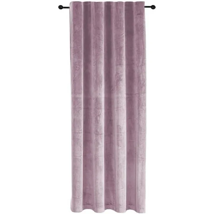 Haus und Deko Gardine Verdunkelungsvorhang Samt weich Vorhang Kräuselband blickdicht Gardine (1 St), Kräuselband, Polyester