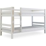 Bubema 'Maja' Etagenbett 90x200 cm, weiß, Buche massiv, inkl. Lattenroste
