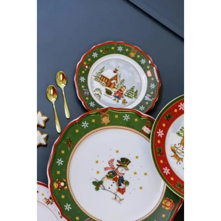 Hutschenreuther Teller Flach 33 cm Happy Wintertime Green – Bild 2