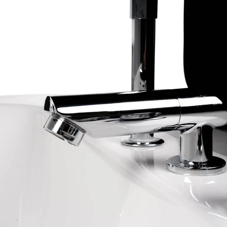 XXL Luxus Whirlpool Badewanne 180x120 cm links für 2 Pers. 10 Hydrojets – Bild 10