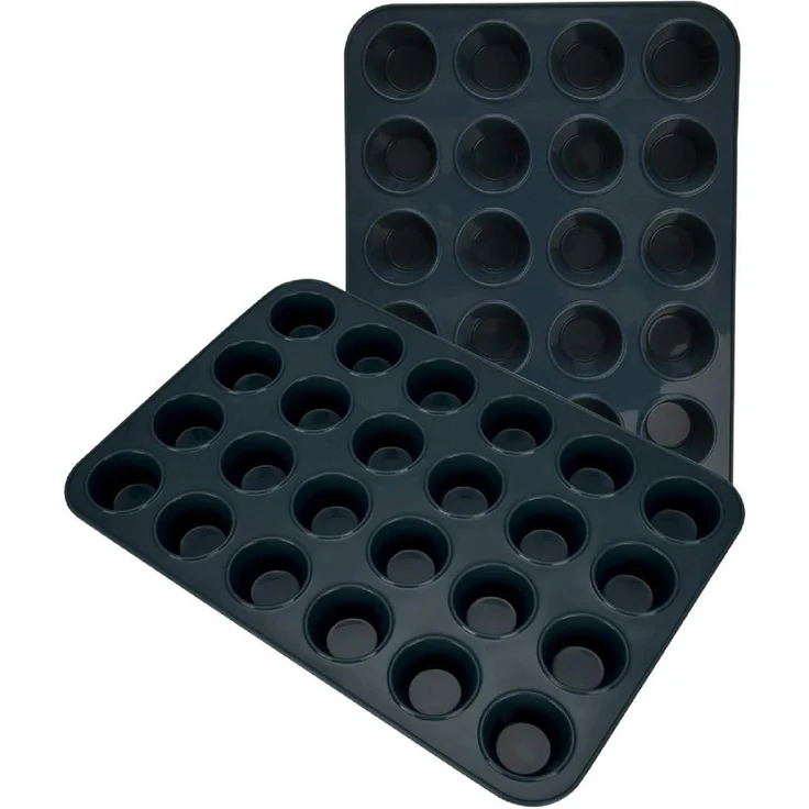 Silikon Muffinform 24 Muffins Antihaft Backblech Cupcakes Brownies Kuchen 34 x – Bild 1