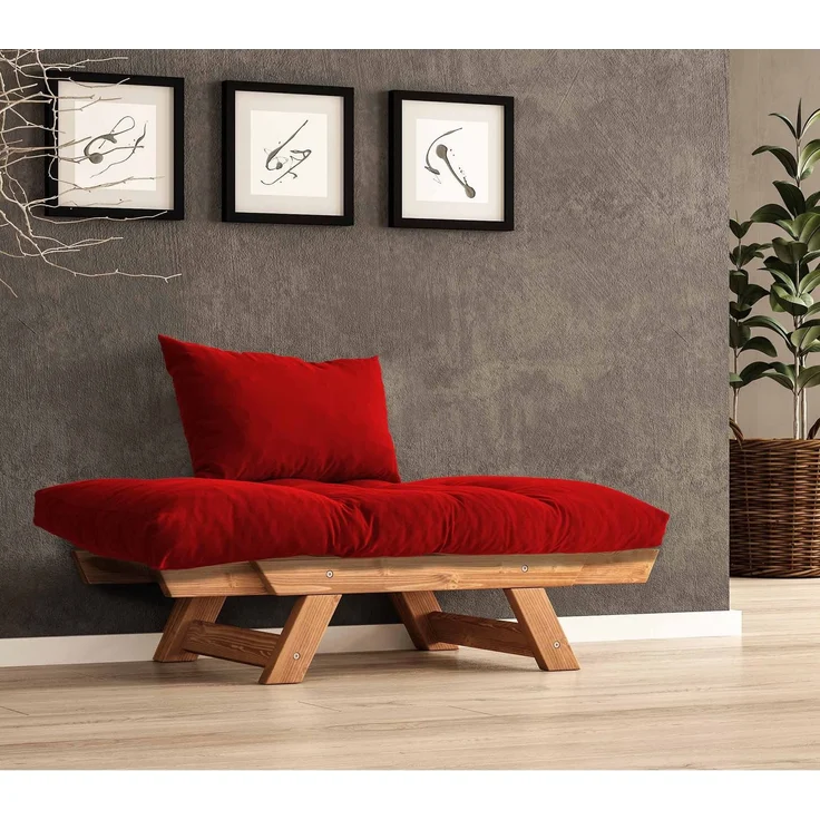 Skye Decor 'CPT8155-140' Garten-Sessel, Teak / Rot, 108-140 x 75 cm – Bild 3