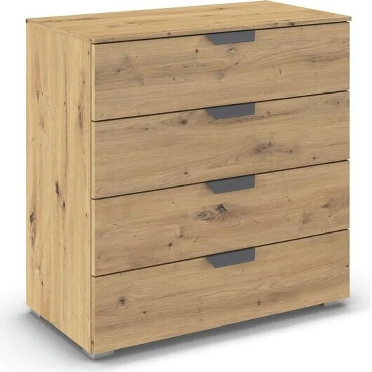 rauch Aditio Box, Kommode, 4 Schubladen, mit Softclose-Funktion, Farbe Eiche Artisan, BxHxT 80x81x42cm – Bild 3