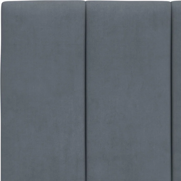 vidaXL Kopfteil-Kissen Dunkelgrau 100 cm Samt 374656 – Bild 6