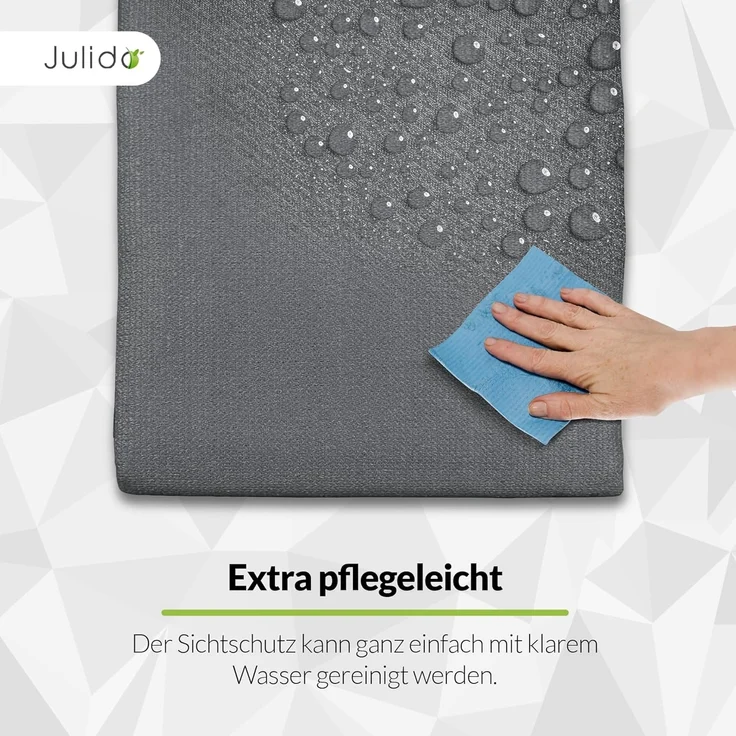 Windschutz Balkon Sichtschutz Bespannung Rauchgrau 0,90x5 m Balkonverkleidung – Bild 4