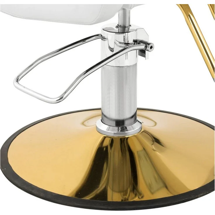Physa Armlehnstuhl Friseurstuhl Barton Weiß Barberstuhl Friseursessel höhenverstellbar, Weiß – Bild 2