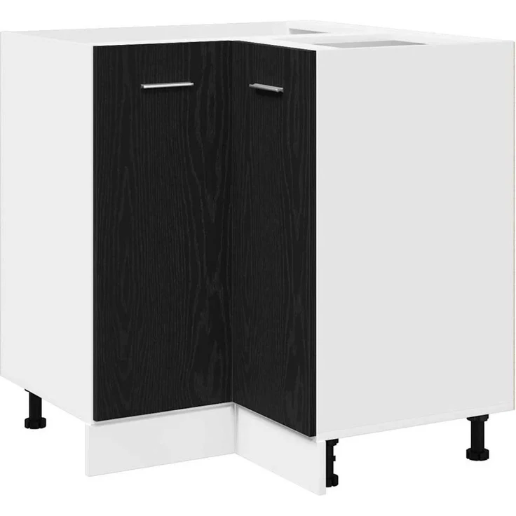 vidaXL Hängeschrank Schwarz Eichen-Optik 75,5 x 75,5 x 80,5 cm 863287 – Bild 2