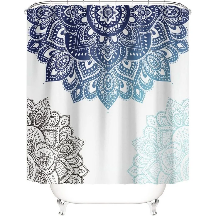 M&W DAS DESIGN Duschvorhang 180x200 Shower curtains Anti schimmel Waschbar bad vorhang – Bild 2