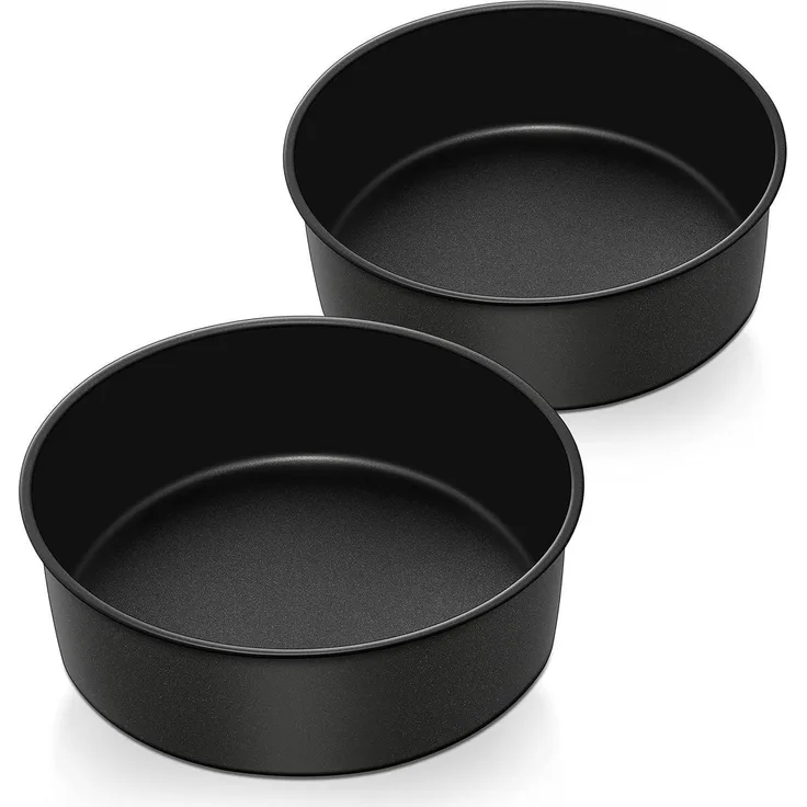 Homikit 20cm Edelstahl Kuchenform Backform Antihaft Rund-Tortenform