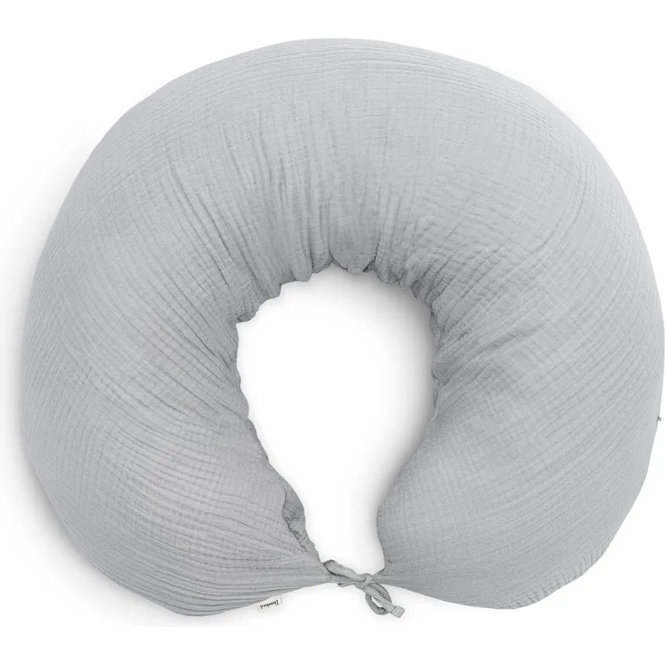 Ehrenkind Stillkissen Musselin aus hochwertiger Bio Baumwolle, Schwangerschaftskissen, Seitenschläferkissen, OEKO-TEX® STANDARD 100 Klasse 1 zertifiziert