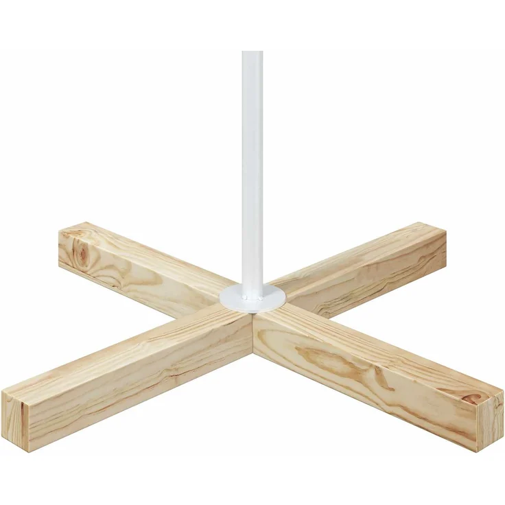 vidaXL Metall Weihnachtsbaum KUOPIO 180 cm Stahl Weiß 42053814 – Bild 5
