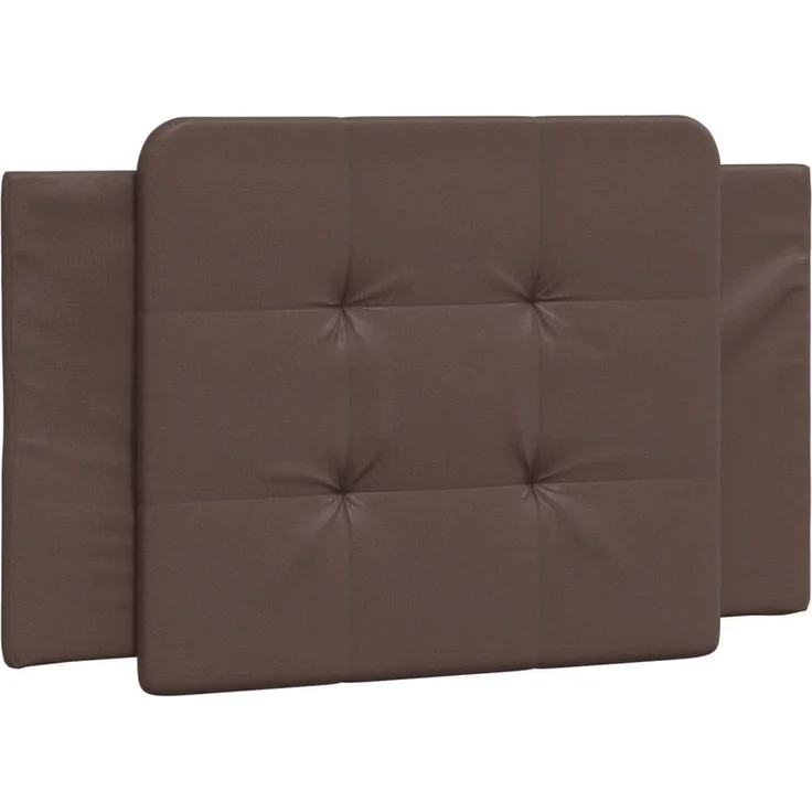 vidaXL Kopfteil-Kissen Braun 90 cm Kunstleder 374838 – Bild 2