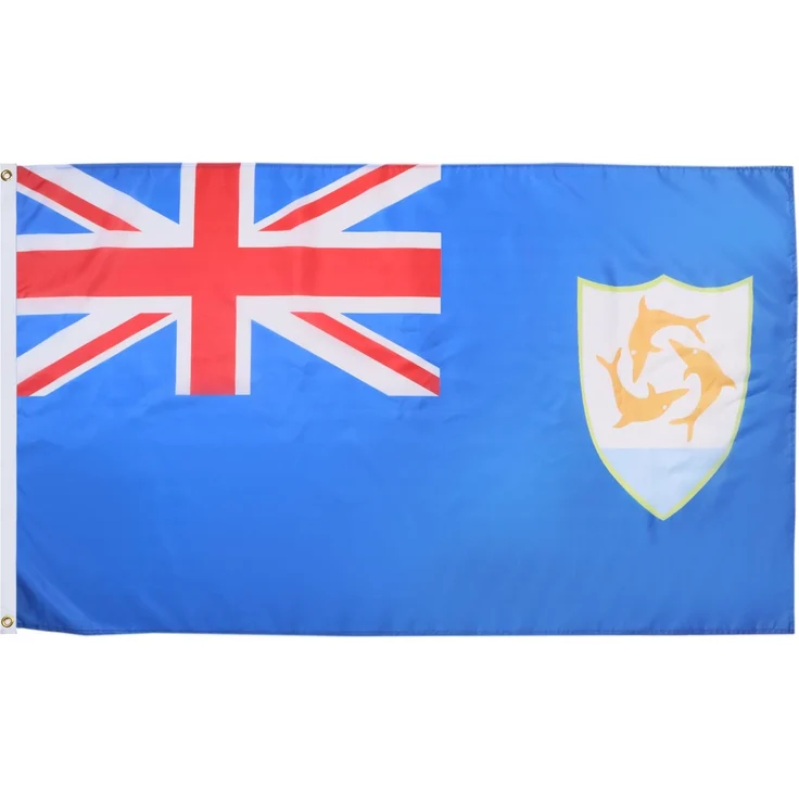 AZ FLAG - Flagge Anguilla - 150x90 cm - Anguilla Fahne 90x150 Cm Feiner Polyester - Flaggen
