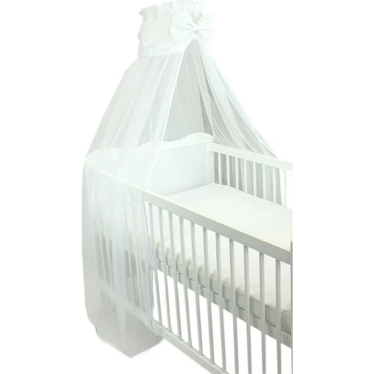 TupTam Betthimmel TupTam Babybett Himmel mit Schleife Transparent – Bild 5