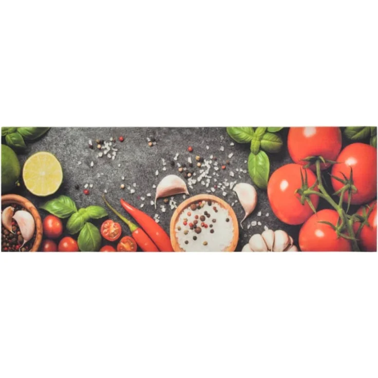 vidaXL Küchenteppich Waschbar Gemüse 60x180 cm Samt 136538 – Bild 5
